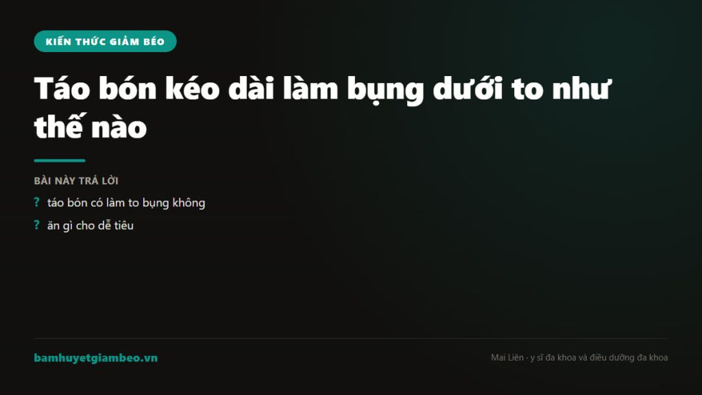 Minh hoa táo bón làm to bụng